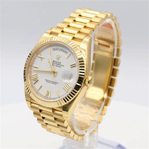 men's gold rolex day date|Rolex Day-Date 40mm price.